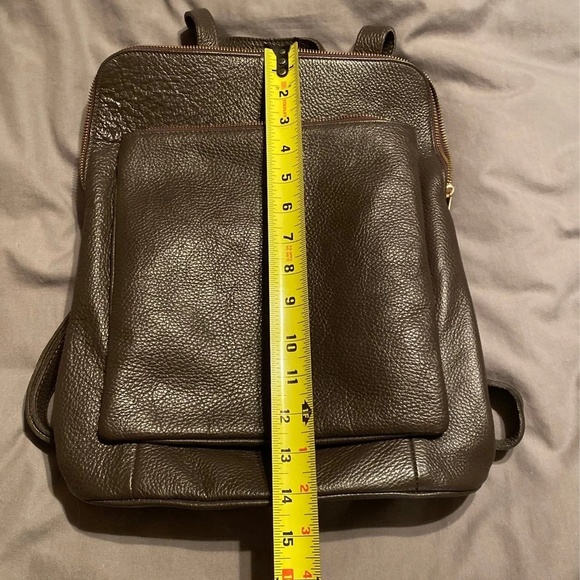 NWOT Vere Belle Italian Leather Backpack Purse - Picture 8 of 13